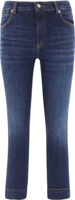 Logo Patch Flared Jeans-AU