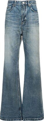 Japanese denim flared jeans