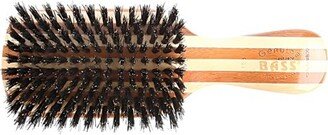 Bass Brushes Men's Hair Brush Wave Brush with 100% Pure Premium Natural Boar Bristle FIRM Pure Bamboo Handle Classic Club/Wave Style Striped Bamboo