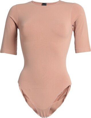 ANDREĀDAMO Lingerie Bodysuit Light Brown