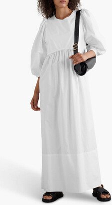 Cutout cotton and Lyocell-blend poplin maxi dress