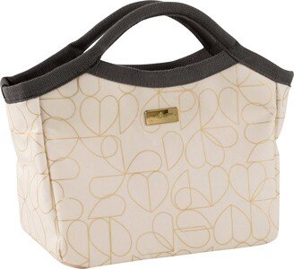 Beau & Elliot Beau and Elliot Oyster Insulated Handbag Style Lunch Bag Pink, Brown and Black