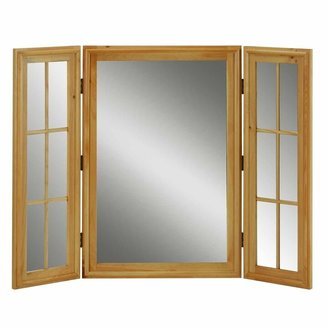 Renovators Supply Vintage Vanity Mirror Triple Windowpane Country Pine | Renovator's Supply