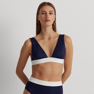 Ralph Lauren Two-Tone High-Waisted Bikini Bottom