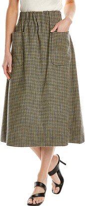 Felix Wool-Blend Plaid Skirt