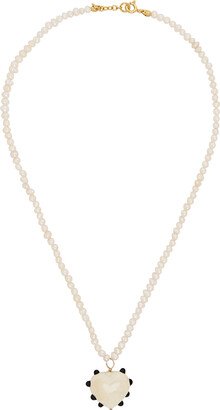 Milagros Beaded Pearl Necklace