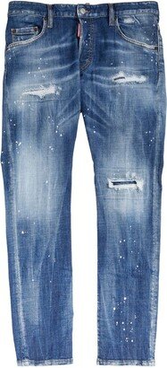 Distressed Skater Slim Jeans