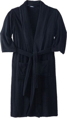 KingSize Men's Big & Tall Terry Bathrobe with Pockets - Tall - 6XL/7X, Black