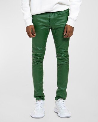 Men's Patent Film Skinny Jeans