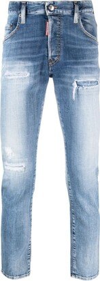 Logo-Patch Mid-Rise Skinny Jeans