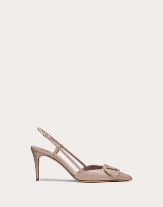 VLOGO SIGNATURE CALFSKIN SLINGBACK PUMP 80 MM / 3.15 IN.