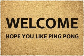 Ping Pong Doormat Outdoor Rug Coir Door Mat Hope You Like Decor Housewarming Home Summer Winter Christmas House Gift