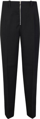 Zipped Tapered Leg Trousers