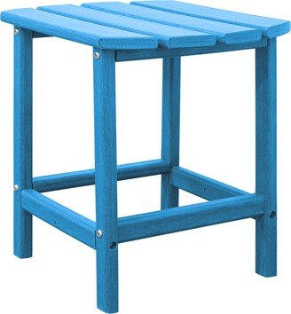 Upland HDPE Outdoor Side Table Pacific Blue