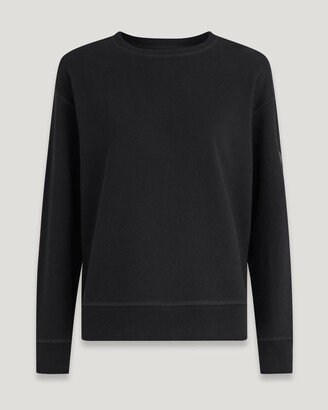 Cotton Fleece Signature Sweatshirt In Black