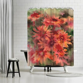 71 x 74 Shower Curtain, Blanket Flowers 3 by Suren Nersisyan