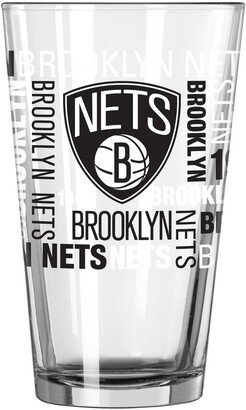 Brooklyn Nets 16 oz Team Spirit Pint Glass