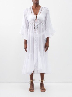 Kathy Guipure-lace Cotton-blend Kaftan