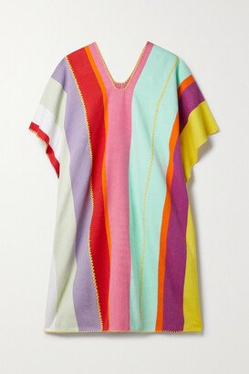 Net Sustain Striped Cotton-canvas Kaftan - Red