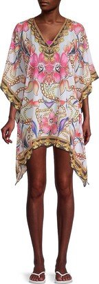 Ranee's Print Mini Cover Up Caftan