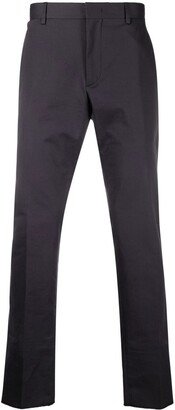 Straight-Leg Cotton Trousers-EA