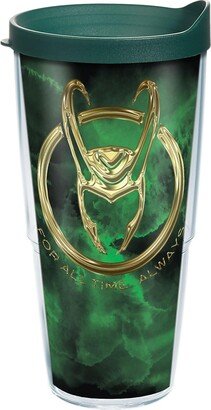 Tervis Marvel - Loki Tie Dye Made in Usa Double Walled Insulated Tumbler Travel Cup Keeps Drinks Cold & Hot, 24oz, Clear