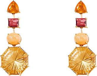 Laura Marchi Geometric Drop Earrings