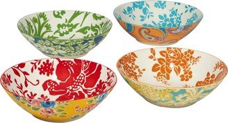 Damask Floral Set of 4 Soup Bowl