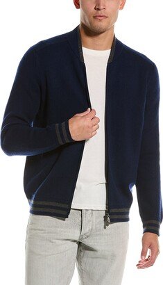 Zip Mock Wool & Cashmere-Blend Sweater