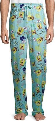 Seven Times Six Nickelodeon SpongeBob SquarePants Men's It's Friday! Sleep Lounge Pants (2X-Large) Blue