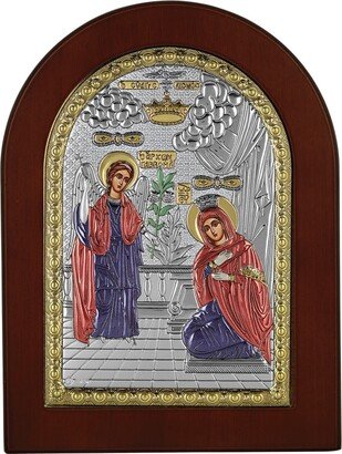 Byzantine Silver Orthodox Icon Annunciation Greek Orthodox Byzantine Birthday, Name-Day Gift Baptism Home