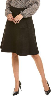 Women's CB INV Zip Flared Scuba Suede Skirt