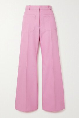 Alina Twill Wide-leg Pants - Pink