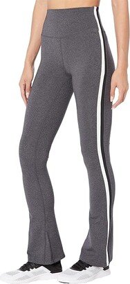 Raquel High-Waist Flare (Heather Grey/White/Black) Women's Casual Pants