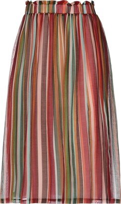 ALPHA STUDIO Midi Skirt Brick Red