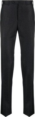 Tapered-Leg Wool Trousers-AC