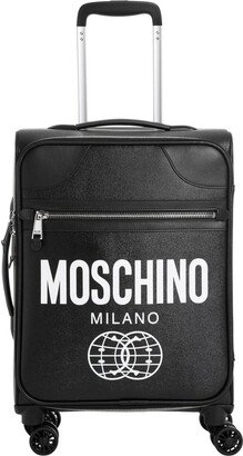 Logo Printed Zip-Around Suitcase-AA