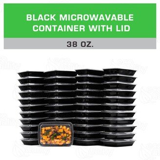 Meal Prep Microwavable Food Containers With Lids 38 Oz