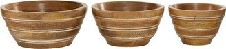 Studio 350 Brown Wood Mediterranean Serving Bowl