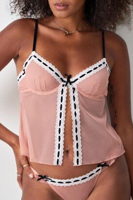 Mia Ribbon Split Cami Top