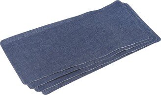 Unique Bargains Fabric Patch Iron-on Patches Denim Patches Sapphire Blue 11x4.9 Pack of 12 - Sapphire Blue.