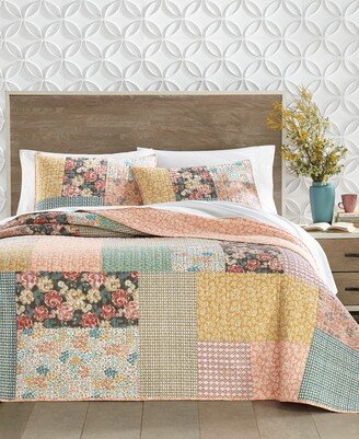 Harvest Patchwork Reversible Quilt, King, Created for Macy's