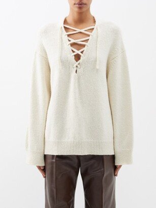 Vanda Tie-collar Cashmere Sweater