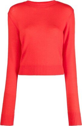 Crew-Neck Wool Jumper-AJ