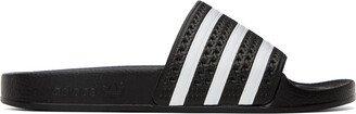 Black Adilette Slides