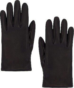 Leather Gloves in Black-AA