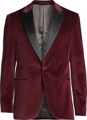 Velvet One-Button Dinner Jacket