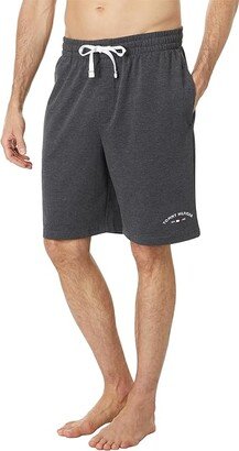 Brushed Back Fleece Sleep Shorts (Carbon Heather) Men's Pajama