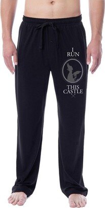 Disney Mens' Villains Maleficent I Run This Castle Sleep Pajama Pants (Small) Black