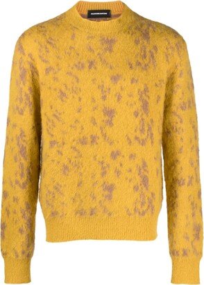 Brushed Speckled-Knit Jumper